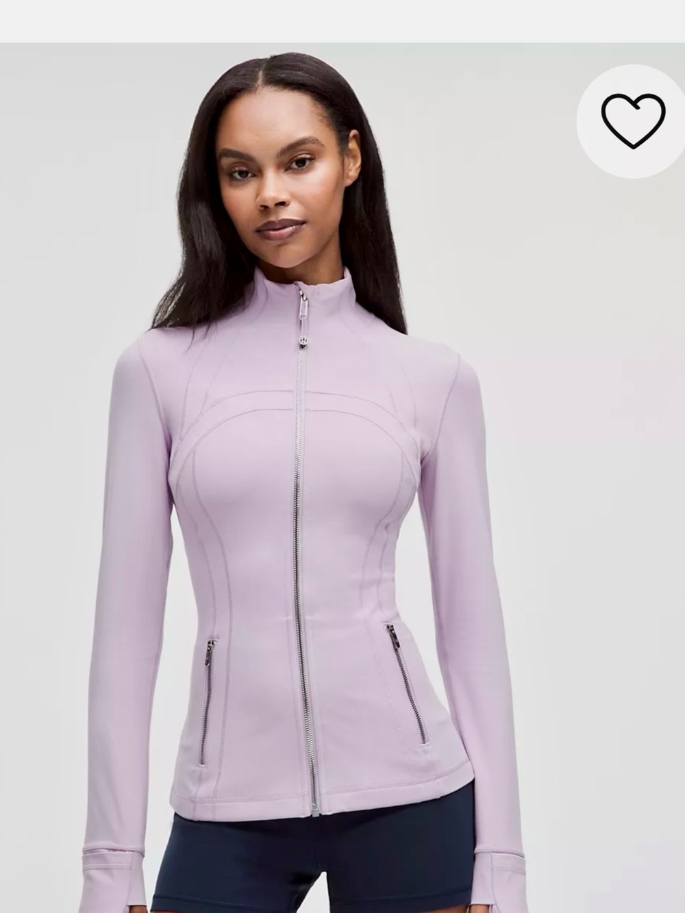 lululemon athletica Lavender Zip-Up Jacket NWT, run smaller(Like L)